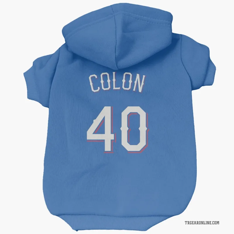 Bartolo Colon Royal Texas Rangers Cat & Dog Pet Hoodie
