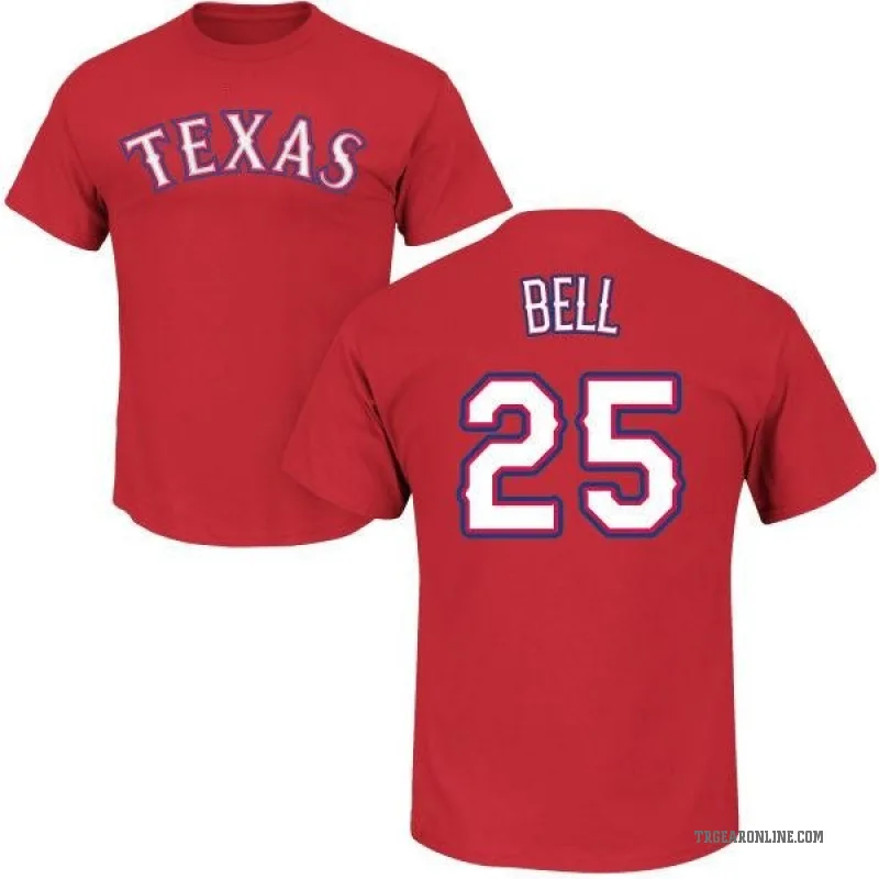 Buddy Bell Men's Red Texas Rangers Roster T-Shirt -