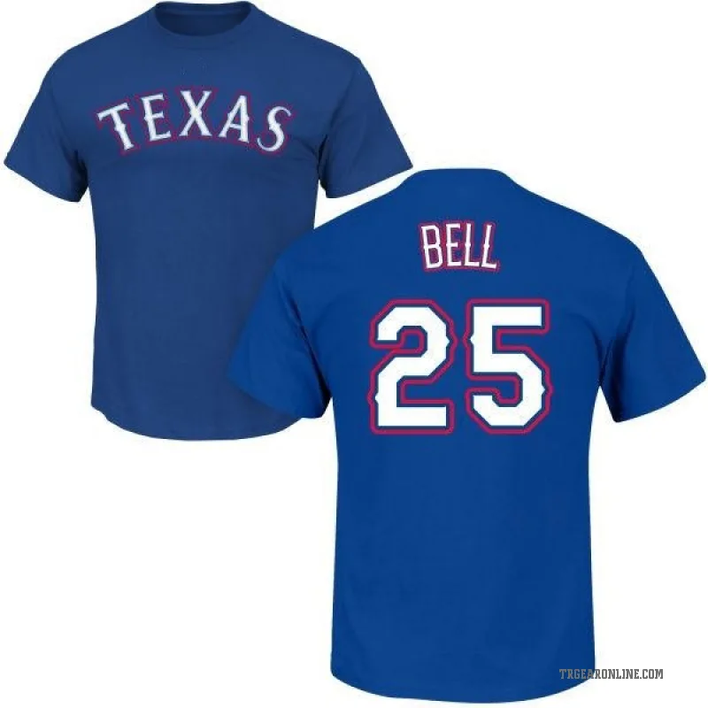 Buddy Bell Men's Royal Texas Rangers Roster T-Shirt -