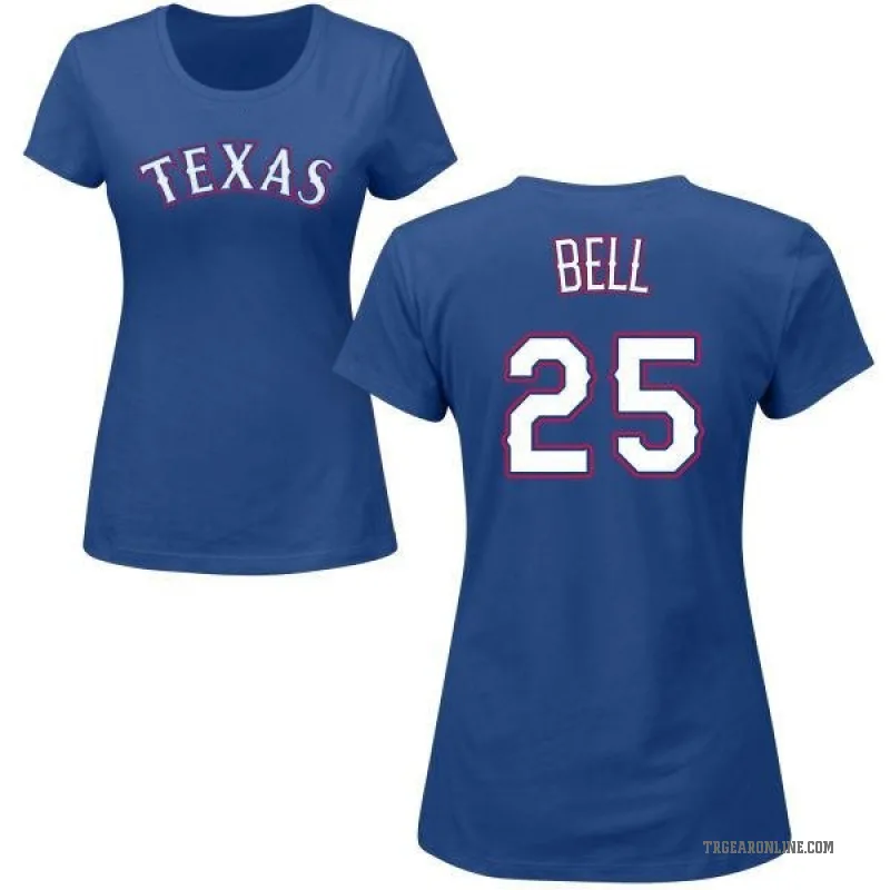 Buddy Bell Women's Royal Texas Rangers Roster T-Shirt -