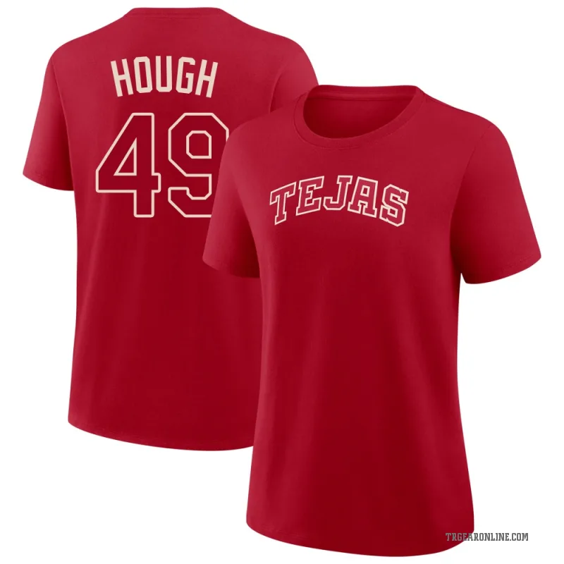 Charlie Hough Women's Red Texas Rangers 2026 City Connect T-Shirt