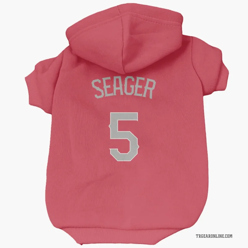 Corey Seager Red Texas Rangers Cat & Dog Pet Hoodie