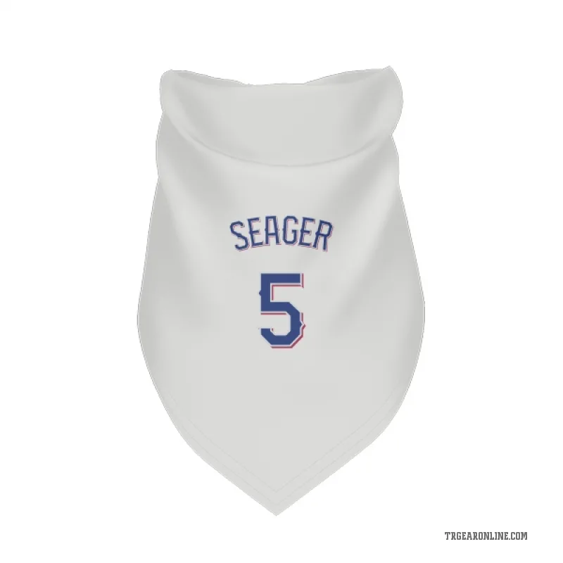 Corey Seager White Texas Rangers Cat & Dog Pet Bandana