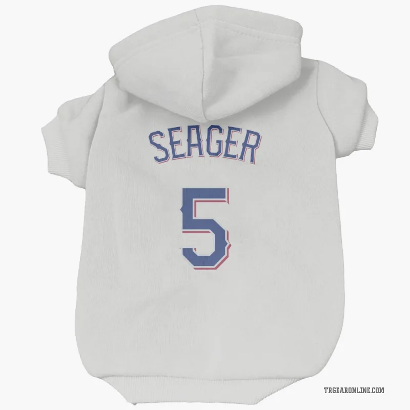 Corey Seager White Texas Rangers Cat & Dog Pet Hoodie