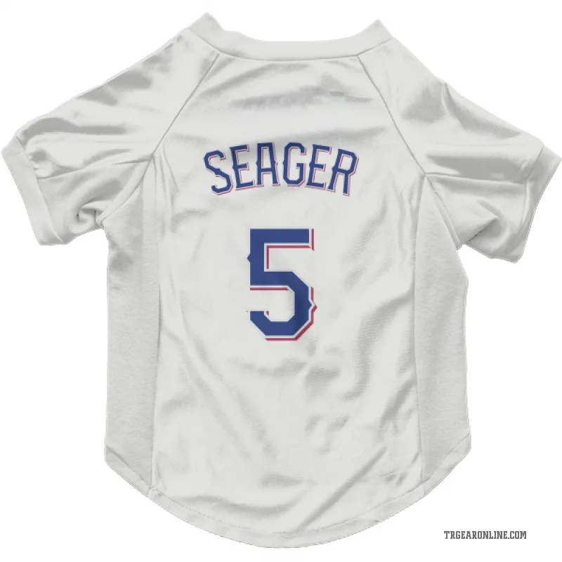 Corey Seager  White Texas Rangers  Cat & Dog Pet Jersey