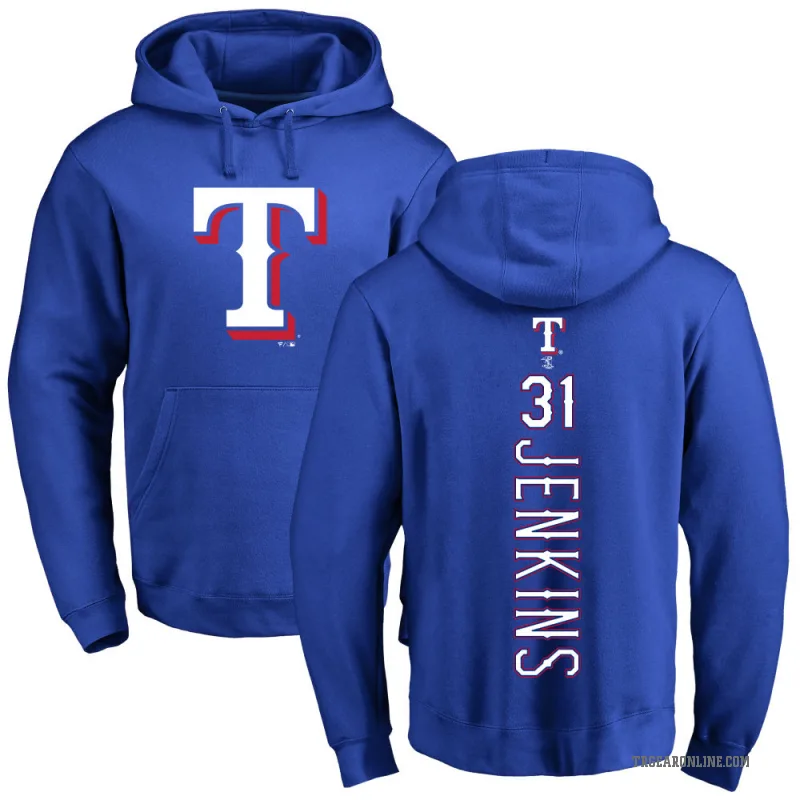 Ferguson Jenkins Youth Royal Texas Rangers Backer Pullover Hoodie