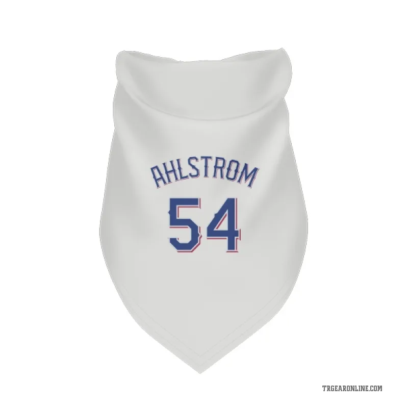 Robert Ahlstrom  White Texas Rangers  Cat & Dog Pet Bandana